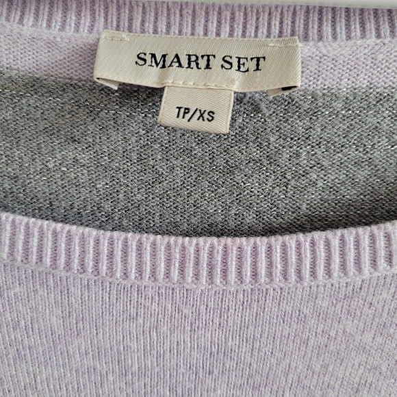 Xs - smart set - striped boatneck sweater - Picture 7 of 8